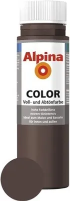 Produktbild von Alpina Voll- und Abtönfarbe Choco Brown 250 ml