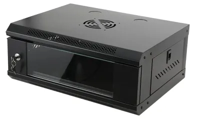 Produktbild von Serverschrank - 4U Wandmontage Netzwerkschrank - Abschließbare Tür - Für IT- und A/V-Geräte
