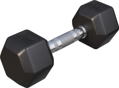 Produktbild von Gorilla Sports 100518-00008-0009, Kurzhantel mit festem Gewicht, Eisenguss, 4 kg