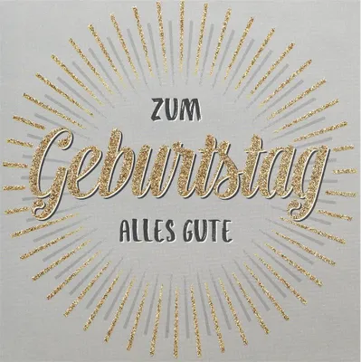 Produktbild von Geburtstag  Bling Bling  Quadratische Glückwunschkarte im Format 15x15