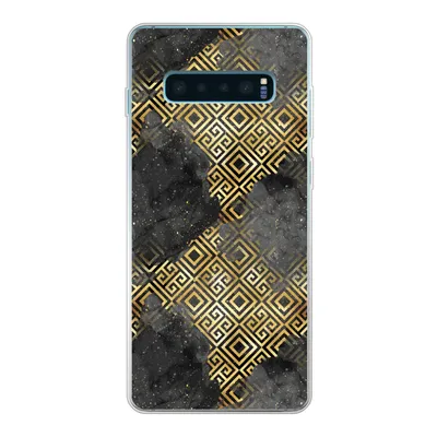 Produktbild von MuchoWow® Handyhülle Schutzhülle Hülle für Samsung Galaxy S10 Plus Gold - Marmor - Muster Silikon Softcase Handy Hülle - Schutzhülle