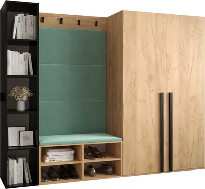Produktbild von Garderobe MIRO Set 4 mit gepolsterten Paneelen Industrial Design