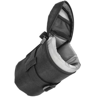 Produktbild von JJC dlp-4 100 x 170 mm wasserabweisend Deluxe Objektiv Tasche mit Gurt – Schwarz
