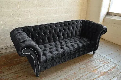 Produktbild von Chesterfield 3 Sitzer Couch Polster Sitz Textil Stoff Leder Couchen Sofas Sofa