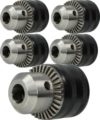 Produktbild von Kress 5x Zahnkranzbohrfutter 1,5 - 13mm - 13mm (1/2") x 20 kompatibel mit Makita Bohrmaschinen, Schlagbohrer