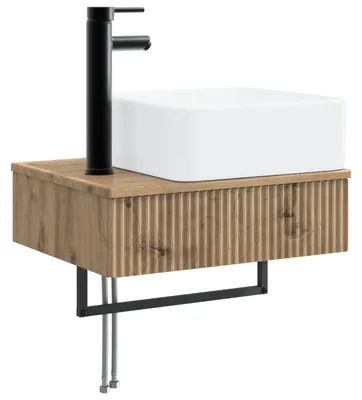 Obrázek produktu pro vidaXL Nástěnné umyvadlo Artisan – dub 50 x 41 x 39 cm