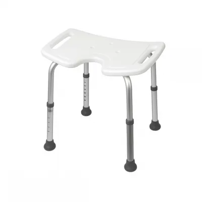Image de Mobiclinic, Tabouret de douche, Bahía, Orthopédique, , hauteur réglable, siège en U, rembourrage antidérapant, chaise de douche sans dossier, chaise de bain, tabouret de bain