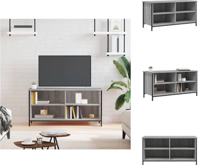 Image de vidaXL Armoire TV Gris Sonoma 100x40x50 cm Bois composite - Meuble TV