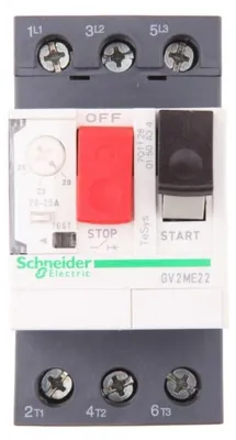 Productafbeelding van SCHNEIDER ELECTRIC TeSys GV2, 3-polige stroomonderbreker (GV2ME22)