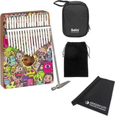 Produktbild von Sela SE 254 Kalimba Mahagoni 17 Little MonstermitTuch