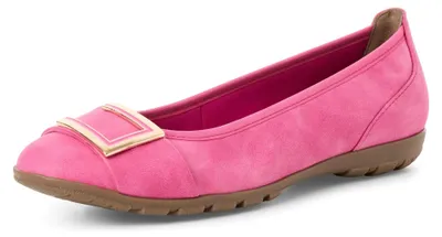 Productafbeelding van MARCO TOZZI Dames balletjes met decoratieve gesp, elegant, roze, maat 38 EU