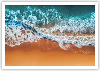 Produktbild von Poster - Poster ohne Rahmen - Sand Wasser Strand - 100x70 cm - Wand Bild - Wanddeko - Wandbilder - Kunstposter - Wandposter - Bilder - Kunstdruck - Wanddekoration - Wandbild - P2XAA100x70-5021