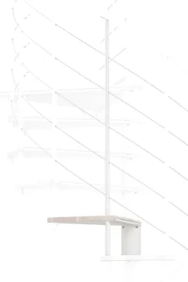 Produktbild von Minka Höhenerweiterung für Fusion 160cm Durchmesser Weiß Weiß