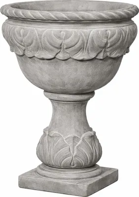 Produktbild von Casa Padrino Barock Blumentopf Grau Ø 53 x H. 80 cm - Barock Garten Deko