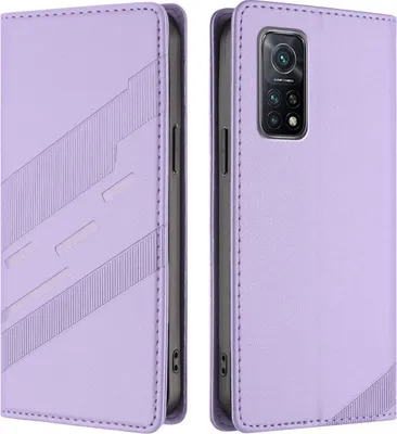 Immagine prodotto di Custodia per Xiaomi Mi 10T/ Mi 10T Pro, custodia a portafoglio in Finto cuoio con slot per schede e funzione stand Violett