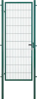Produktbild von Arvotec Gartentor BxH 100x200 cm mit Schließzylinder und Zaunanschluss Moosgrün Gitterzauntor Stabmattentor Einzeltor Doppelstabmattentor Gartentür