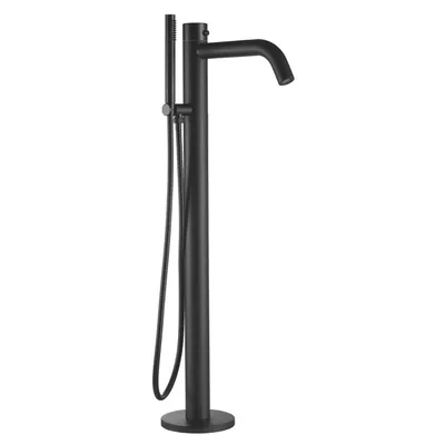 Image de Sined Oristano : Robinet de douche noir en acier inoxydable 316L avec douchette manuelle