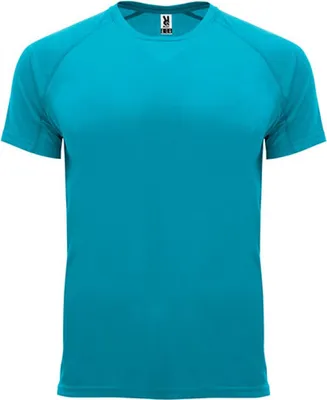 Immagine prodotto di Roly Sport CA0407 | T-shirt Bahrain con maniche raglan - Colore: Turchese 12 - Taglia: S