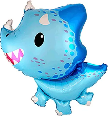Produktbild von Dino Baby Blau - Folienballon - 80 cm