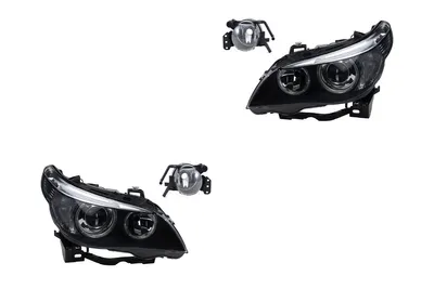 Produktbild von Scheinwerfer Satz Xenon passend für BMW 5er E60 E61 01/2005 -03/07 D1S H7 +Nebel 63127160193 63116933175 63127165567 6933175 7160193 7165567 63 Johns