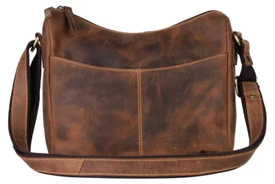 Produktbild von GREENBURRY Schultertasche Umhängetasche Vintage Hobo Bag Brown braun