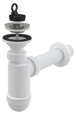 Produktbild von Alcadrain Flaschengeruchverschluss für die Waschbecken DN40 mit einem Edelstahlgitter DN63