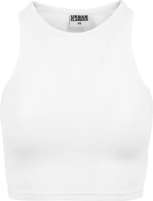 Immagine prodotto di Urban Classics Donna - Canotta a costine cropped bianca - S