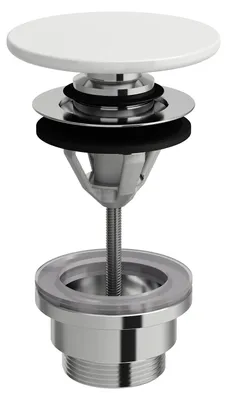 Produktbild von LAUFEN Laufen Ablaufventil KARTELL mit Klick-Klack weiß matt