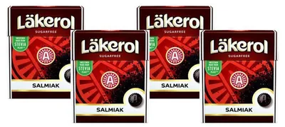 Produktbild von 3 x Läkerol Salmiak zuckerfrei 4er 100g