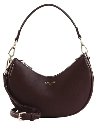 Image de LACOSTE sac à épaule sac à épaule bandoulière Champs-Élysées Moon Bag Oxalis violet foncé