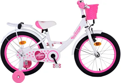 Produktbild von Volare Ashley Children's Bicycle - Mädchen - 18 Zoll - Weiß - Zwei Handbremsen
