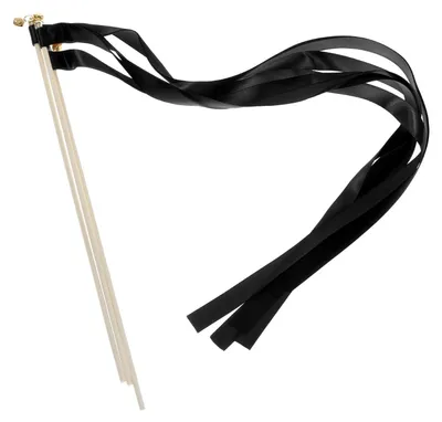 Schleifen-Schneestäbe, 15 Stück, 60 cm, schwarz, für Hochzeiten und Partys