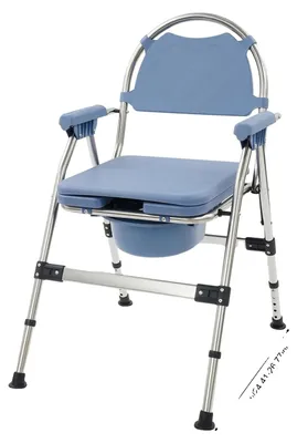 Image de Commode, chaise, pliable, réglable en hauteur, bleue