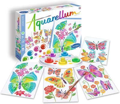 Imagen del producto de Aquarellum Junior: Mariposa y flor