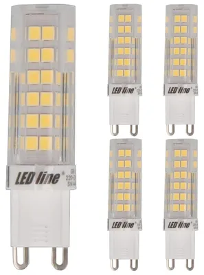 Produktbild von LED Line G9 LED-Kapsellampe 6W 550lm 6000K tageslichtweiß 5 Stück