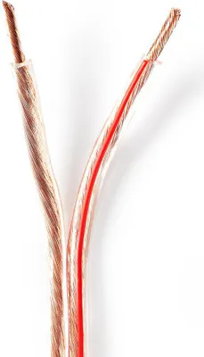 Produktbild von Nedis Lautsprecherkabel - 2 x 4.00 mm² - Kupfer - 100 m - Rund - PVC - Transparent - Rolle