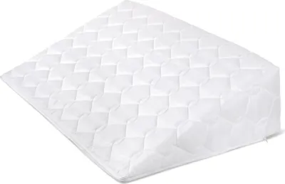 Obrázek produktu pro Bellatex Klínový podhlavník s proševem - 80 × 50 × 20 cm - bílá