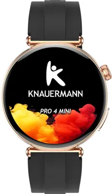 Pro 4 Mini: Elegante Smartwatch in Schwarz-Gold