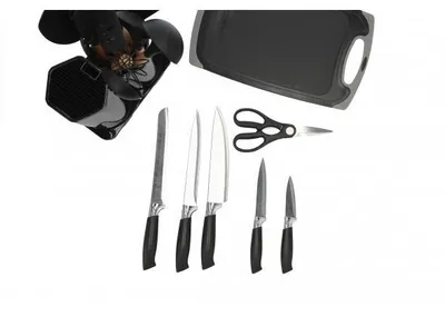 Image de Set 17 ustensiles de cuisine bloc à couteaux avec porte-outils et porte-couteaux