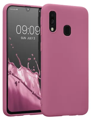 Produktbild von kwmobile Handyhülle für Samsung Galaxy A40 Hülle - TPU Case - Kabelloses Laden - Schutzhülle Cover in Dark Rose