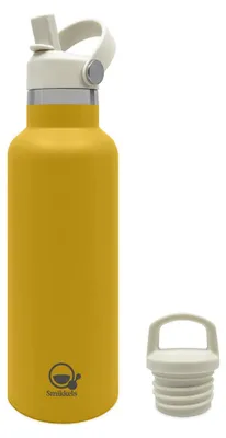Obrázok produktu pre Termoska Smikkels z nehrdzavejúcej ocele, 500 ml, žltá – dvojstenná, bez BPA