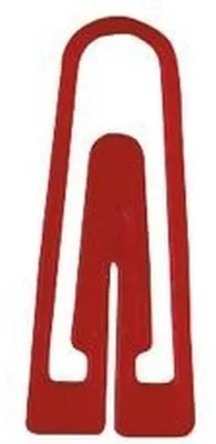 Produktbild von Alco Briefklammer Plastik 26mm rot 1000 Stück