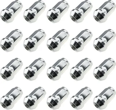 Zdjęcie produktu dla 20x Nakrętki kół z kołnierzem stożkowym zamkniętym M12x1.5 do Nissan Honda Mazda Opel Toyota