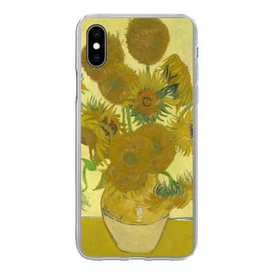 Produktbild von MuchoWow® Handyhülle Schutzhülle Hülle für iPhone Xs Sonnenblumen - Vincent van Gogh Silikon Softcase Handy Hülle - Handytasche