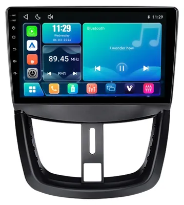 Produktbild von Nachrüst-Radio 9 Zoll für Peugeot 207 mit CarPlay & Android wireless USB Auto Navi Bluetooth 5.1 RDS