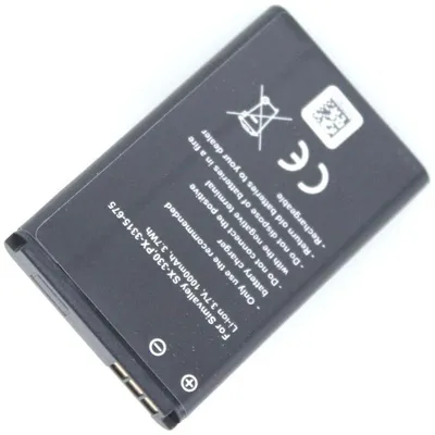 Produktbild von Akku für Tiptel Ergophone 6010 Li-Ion 3,7 Volt 1000 mAh schwarz.