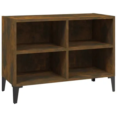 Produktbild von vidaXL TV-Schrank mit Metallbeinen Räuchereiche 69,5x30x50 cm