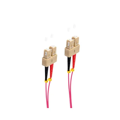 Zdjęcie produktu dla Dupleksowy kabel krosowy SC/SC 50/125µ, OM4 fioletowy, 5,0m