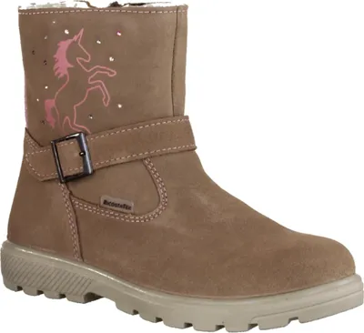 Produktbild von Ricosta Amara 7701502260 Mädchenstiefel, Leder, Schoko, Warmfutter, wassedicht - Kinderschuhe Gefütterte Kinderstiefel Gr. 18 - 42, Braun, leder (velour/ ricostatex wasserdicht), absatzh&oumlhe: 10 mm
