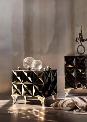 Obrázek produktu pro Noční stolky, designové konzole, přistavovací stolky, ložnice, dřevo, konzole